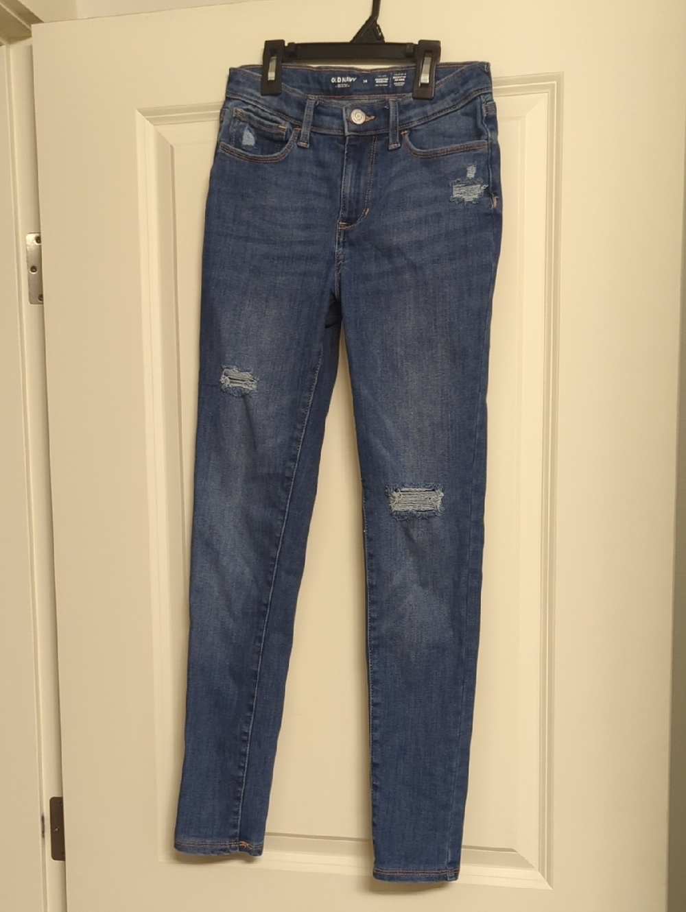 Girls Old Navy Rockstar Jeggings Ripped Skinny Jeans